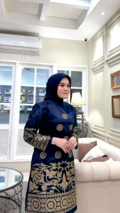 stelan kebaya pesta/kebaya kurung/kebaya bordir manual produk pelangi jaya edisi kebaya leila
