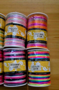 TALI CINA WARNA RAINBOW/MIX DIAMETER 2mm ISI 100 METER