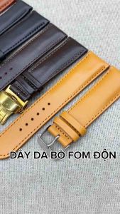Dây Đồng Hồ Da Bò Trơn Dây Da Songhan Leather WT090Kèm Khoá +Chốt + Cây Tháo Dây Nhiều size Bảo Hành 6 Tháng