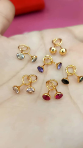 ANTING TOGE ANAK 05 GR PERAK 925 ASLI LAPIS MAS