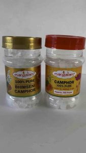 การบูรจุดไฟ/ MANGALAM Camphor Tablet 100g Jar /100% Organic/ อินเดียแท้ พร้อมส่ง