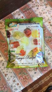 Happy Grass Konnyaku Jelly Powder (Oritginal) 水晶蒟蒻果冻预拌粉(原味)280gm/pkt halal