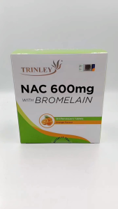 Trinley NAC 600mg with Bromelain Effervescent Tablets 10s/30s EXP 05/27