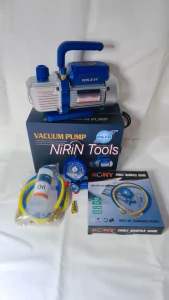 DSZH แว๊คคั่มปั๊ม ปั๊มสูญญากาศ รุ่น 115N + มาพร้อม KONY เกจ์วัดน้ำยาแอร์ เกจเดี่ยว พร้อมสาย 36 นิ้ว รุ่น KN-AC006