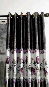 Gorden hordeng Korden tirai rumah minimalis motif tulip terbaru desain mewah  kualitas premium