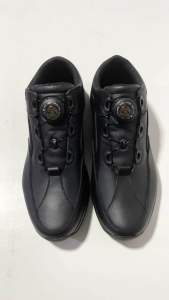 Bradleys Theo TP Full Black - Sepatu Kulit Casual Sneakers Formal Pria Dengan Sistem Tali Putar