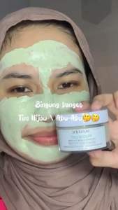 [Tasya Farasya Approved] SKINTIFIC - Mugwort Mask Acne Clay Mask 55g Pore Clarifying Mud Mask Wash Off Pack Masker Wajah Facial Mask