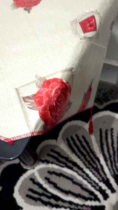 Taplak Meja Ruang Tamu 3D RUNER MONARY / Table Runner PVC MEWAH Motif 3D Ukuran 150x40 cm