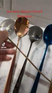 SENDOK MAKAN SUJEO SUS 304 STAINLESS STEEL SENDOK GOLD KOREAN SPOON STAINLESS