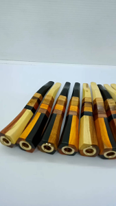 Padutan Kayu Nogosarisecangkelor Emas Kemuning Gading Segi Enam 12cm INZ06