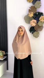 Alya 002 jilbab instan Syiria non pet harian daily jumbo xl premium