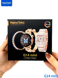 SMARTWATCH GERMANY HAINOTEKO G14 MINI AMOLED PANTAU 24H KESEHATAN OLAHRAGA CALL JAM PINTAR FREE 1BH JAM TANGAN ANALOG 1 BRACELET + 3 STRAPS