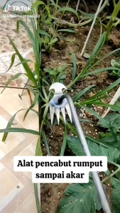 Alat Garpu Sekop Pencabut Pembersih Rumput Liar di Kebun dan Halaman