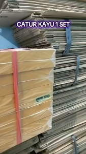 CATUR KAYU UKURAN BESAR DAN KECIL