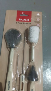 SNAPKIS 6-PIECE BRUSH SET GREY/BEIGE 11297
