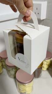 [🇸🇬 SG INSTOCK] Single holder Cupcake Boxes 1 Gold Black Blue Green Brown White Marble Kraft