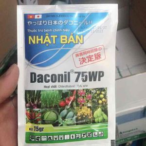 THUỐC TRỪ BỆNH NHẬT BẢN DACONIL 75WP TRỪ BỆNH PHẤN TRẮNG THÁN THƯ THỐI BÔNG TRÊN CÂY ĂN TRÁI RAU MÀU - 15G