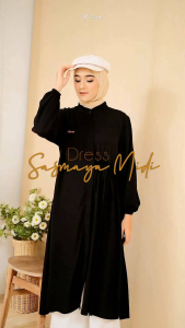 Yessana Hijab Sasmaya Midi Dress Rayon COD ✔️