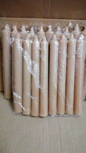 Esperma Candle #18 (E#18) Made by Liwanag Candle Sold per Pack 4 Pieces in a pack Size: 8.25" Height Color Brown Only