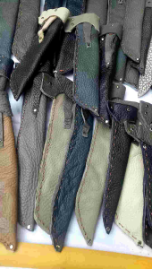 Sarung Pisau asli kulit P 23 - 27 - 33 cm