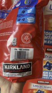 Mẫu mới dạng túi . Viên giặt Kirkland Ultra Clean 152 viên 3.04kg của Mỹ