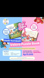 Buku Anak Velcro Puzzle & Seri Menghargai Diri Sendiri El Hana Learning Kit