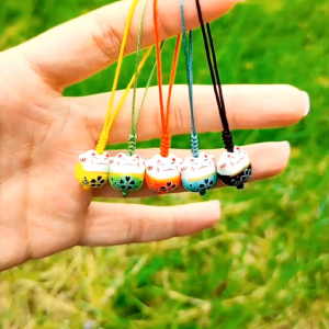 Móc Khóa Dây Đeo Điện Thoại Mèo May Mắn Nhật Dễ Thương Nhiều Màu Kiểu Đơn Giản - MS026
