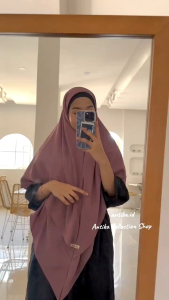 Khimar Mawar Shakila Premium Stretch Antika Collection | Jilbab Mawar Syakila