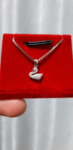Liontin angsa/swan perak silver 925 liontin angsa kecil LT21R