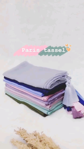Paket Hijab Segi Empat Paris Tasel (5PC): Belanja Grosir & COD