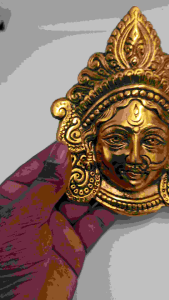 Durgai Amman Face Medium Height 7 Inch home decoration mt258