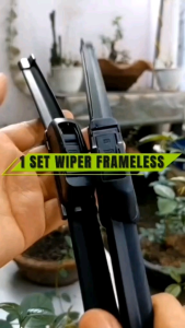 Wiper Mobil Timor / Kia Sephia Frameless 1 Set 2 Pcs Karet Wiper Kaca Depan Mobil Sepasang