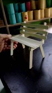 Kerajinan Unik Dari Stik Es Krim & Kursi