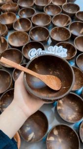 Combo 5 Bộ Bát trộn bột cao cấp gồm bát và muỗng gỗ - Hàng đẹp dày dặn