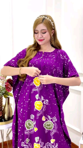 DASTER KALONG LOWO ENCIM JUMBO CAP SANTIKA LD 140 RESLETING DEPAN RAYON TEBAL BATIK PEKALONGAN