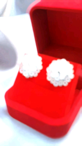 🔥 ต่างหู นิล เงินแท้ พลอย cz ต่างหู ดอกไม้ ดอกพิกุล โบราณ YTG-11968 YTGEMS