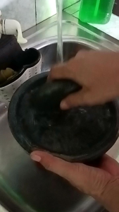 Cobek Besar Jumbo Buat Gado Gado Mutu Ulek Sambal Batu Asli