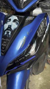 honda click v2 kilay design 2 printed laminated waterproof