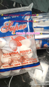 Ragi instan tape singkong/beras ketan1BALL (10PAK) asli cap mangga manis legit