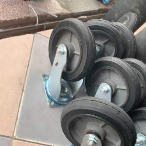 Bánh xe cao su 20cm (200mm )👍👍👍 Bánh Quay 200Mm Bánh Khoá 200 Bánh Xe Đa Năng Cho Đồ Nội Thất - Lazada