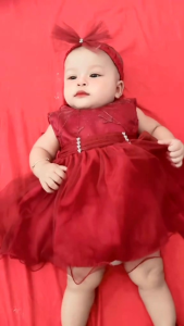 pc-gaun bayi perempuan gaun ulang tahun bayi untuk usia 0-12bkn