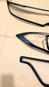 Paket Garnish Lampu Depan Belakang Honda BRV BR-V 2016 2018 2020 2021 Hitam Chrome .