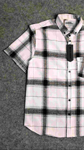 Kemeja Flanel Lengan Pendek Kotak Premium Pria Distro