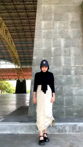 Rok Kargo Skirt Cargo Serut Samping Saku Kanan Kiri Premium