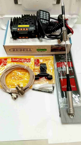 Paket Radio Rig mobil dual band tinggal pasang murah Bagus