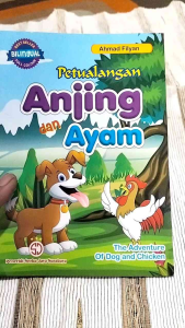 Buku Cerita Dongeng Hewan & Buku Anak Bilingual Berwarna