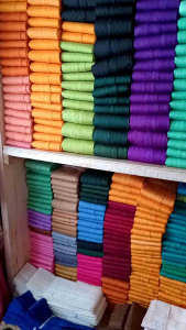 gorden polos motif wajik Sido model plisket tirai jendela dan pintu kamar sekolahan kantor minimalis