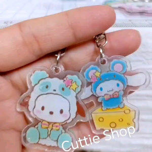 Sanrio Double Layer Acrylic Keychain Key Chain Holder Gift Kids 三丽鸥双面亚克力钥匙扣钥匙链饰品挂件 Diy书包背包笔盒卡通挂件礼物 Hiasan Beg Pencil K4