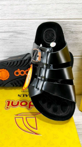 Morstyle Shop Sandal Dodoni LU 571 / Sandal Kulit Pria / Sandal Tali Tiga