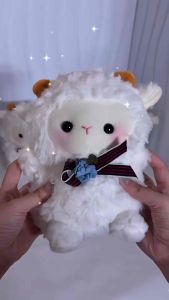 Gấu Bông Cừu Bông Hồng Cừu Nơ Hoa Siêu Đáng Yêu Thú Nhồi Bông Mềm Mại Quà Tặng Trang Trí Xinh Xắn